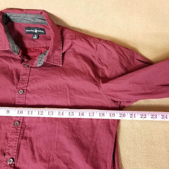BEVERLY HILLS Polo Club Button Down Shirt Men's Casual long sleeve collared Smal - Picture 4 of 8